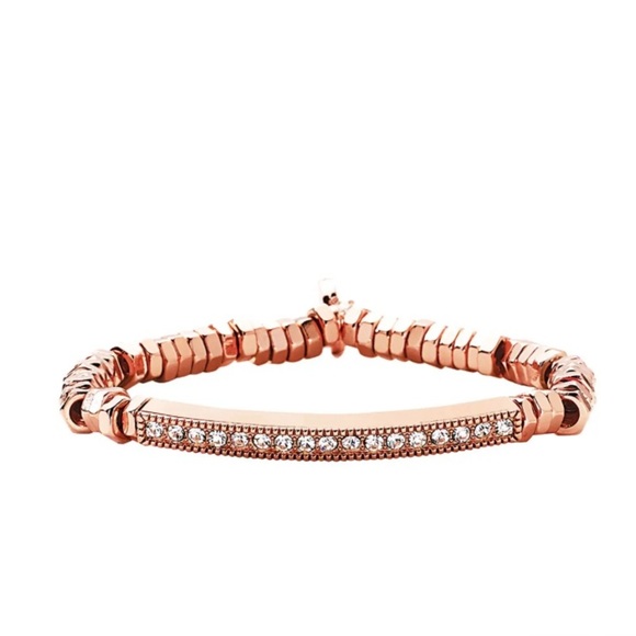 Parklane Jewelry - Elegant Rose Gold Bracelet with Austrian Crystals